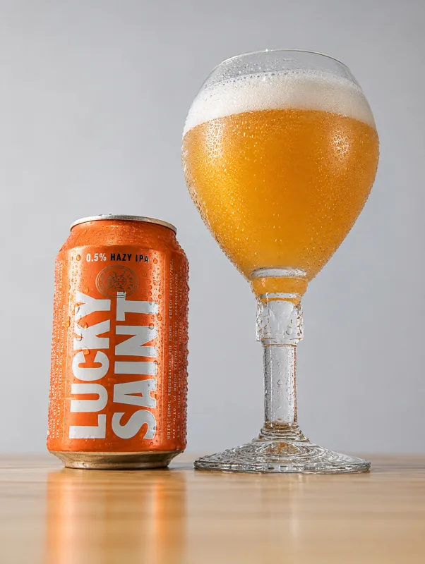 Lucky Saint 0.5% Hazy IPA
